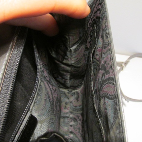 Vintage Wiljotti Shoulder Bag, Metallic Grey - Picture 6 of 7